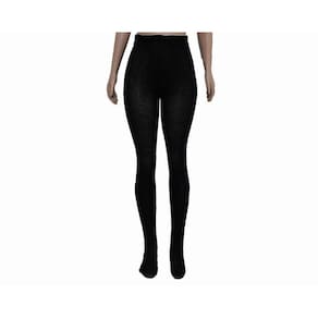 Meia Calça Fuso Grossa Lã Tricô Feminina/Masculina Cós Alto