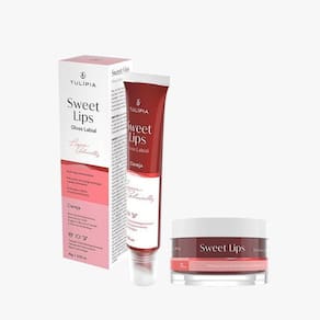 Kit Sweet Lips Tulipia Gloss Labial + Esfoliante - Cereja