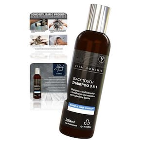 Shampoo Para Cabelo Barba Escurecedor Vito Black Touch 250Ml