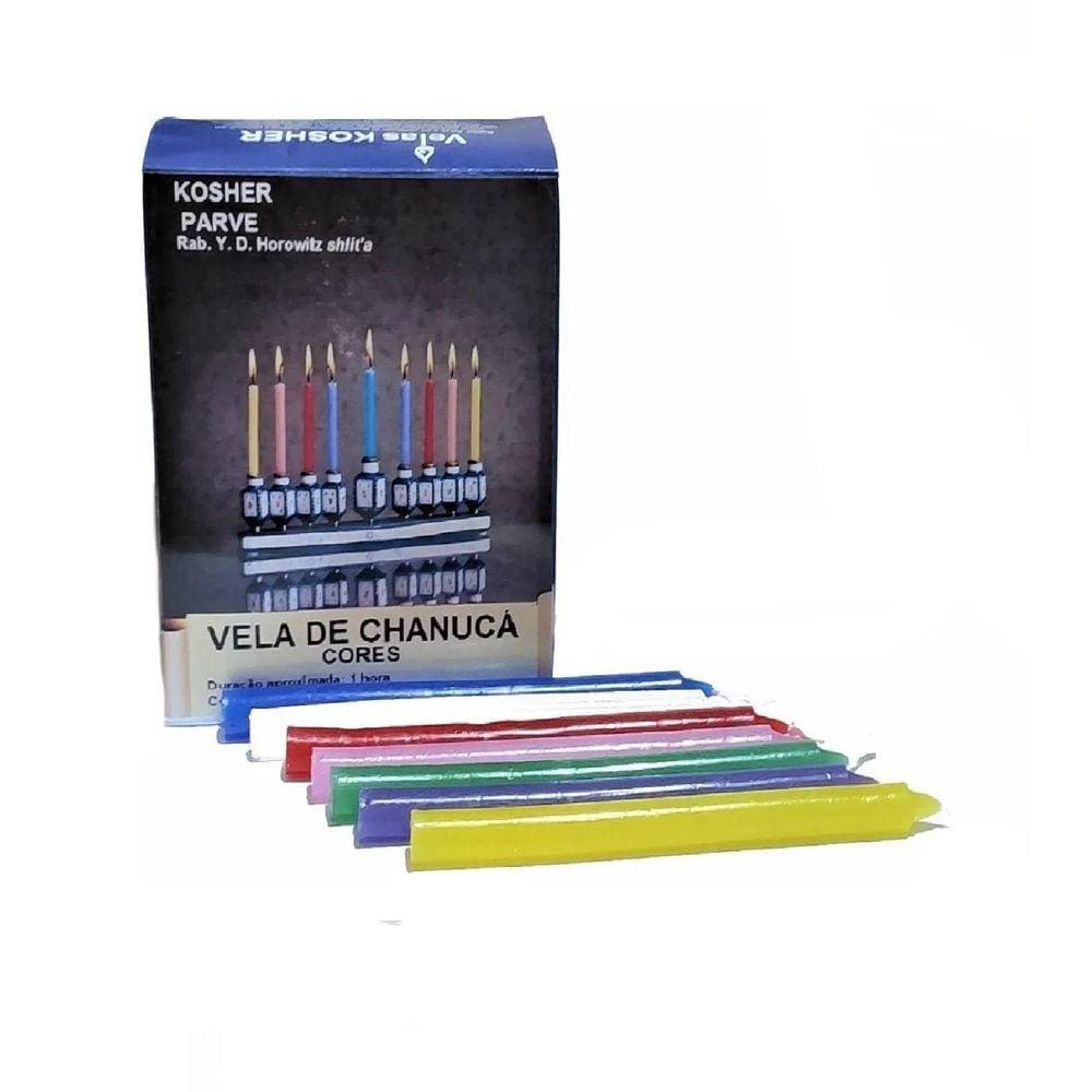 Velas Para Menorá Chanuká Candelabro Com 44 Unid