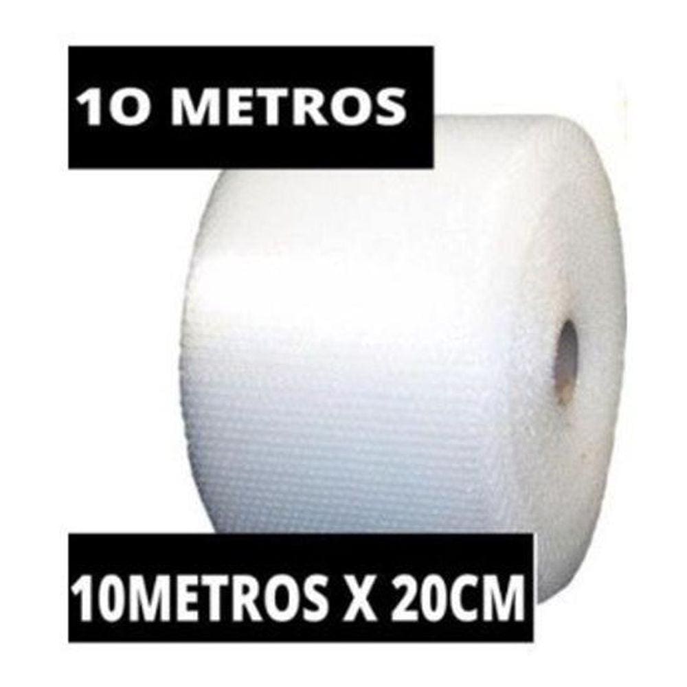 Plástico Bolha - Bobina 20Cm X 10 Mts E-Commerce 25 Micras