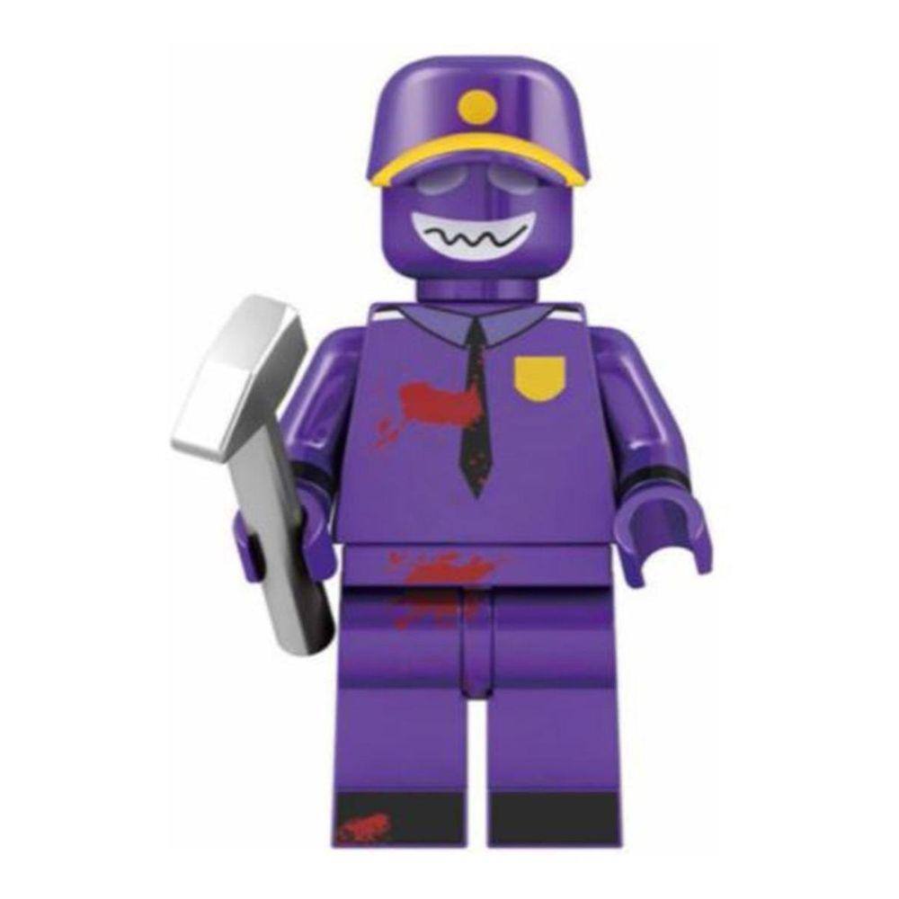 Blocos De Montar Polícia Roxo Five Nights At Freddy