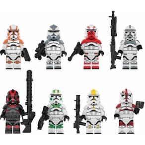 Bonecos Clone Wars Troopers Horn Blocos De Montar Star Wars