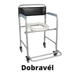 Cadeira De Banho Até 100Kg Higiênica Dobravél Dellamed D30