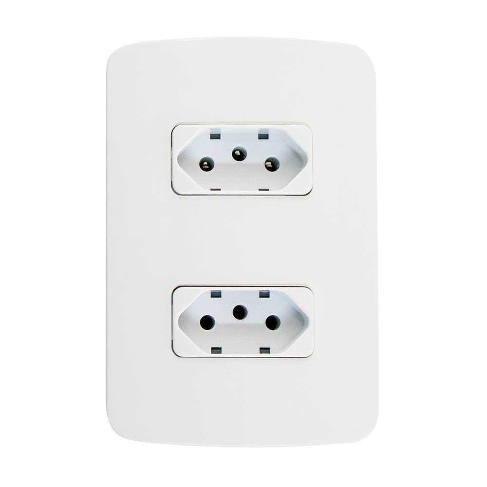 Conjunto 2X4 2 Tomadas 10A B3 Margirius