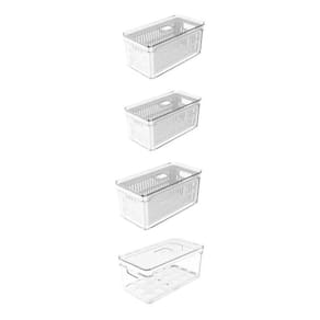 Kit 4 Organizador Geladeira Porta Frutas Legumes Verduras