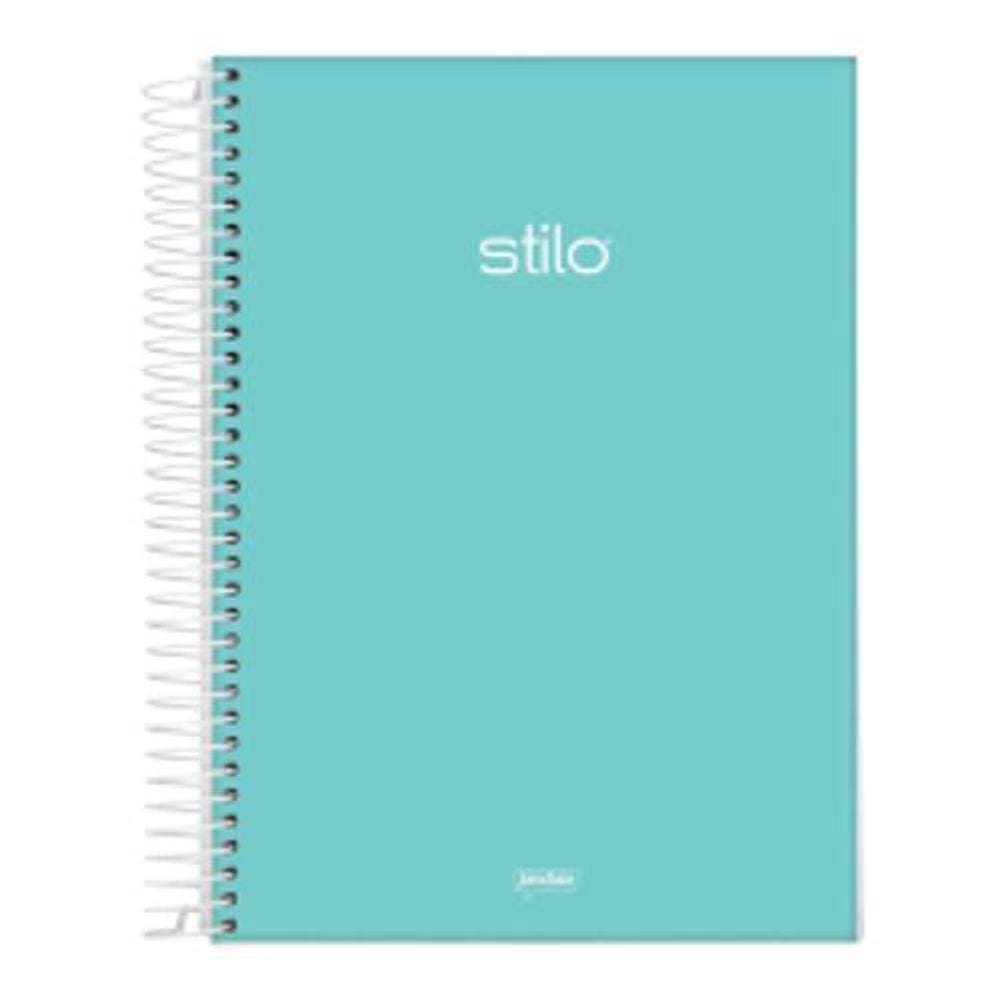 Caderno Universitário Capa Dura 01 Matéria 80 Folhas Jandaia Stilo Pastel Verde