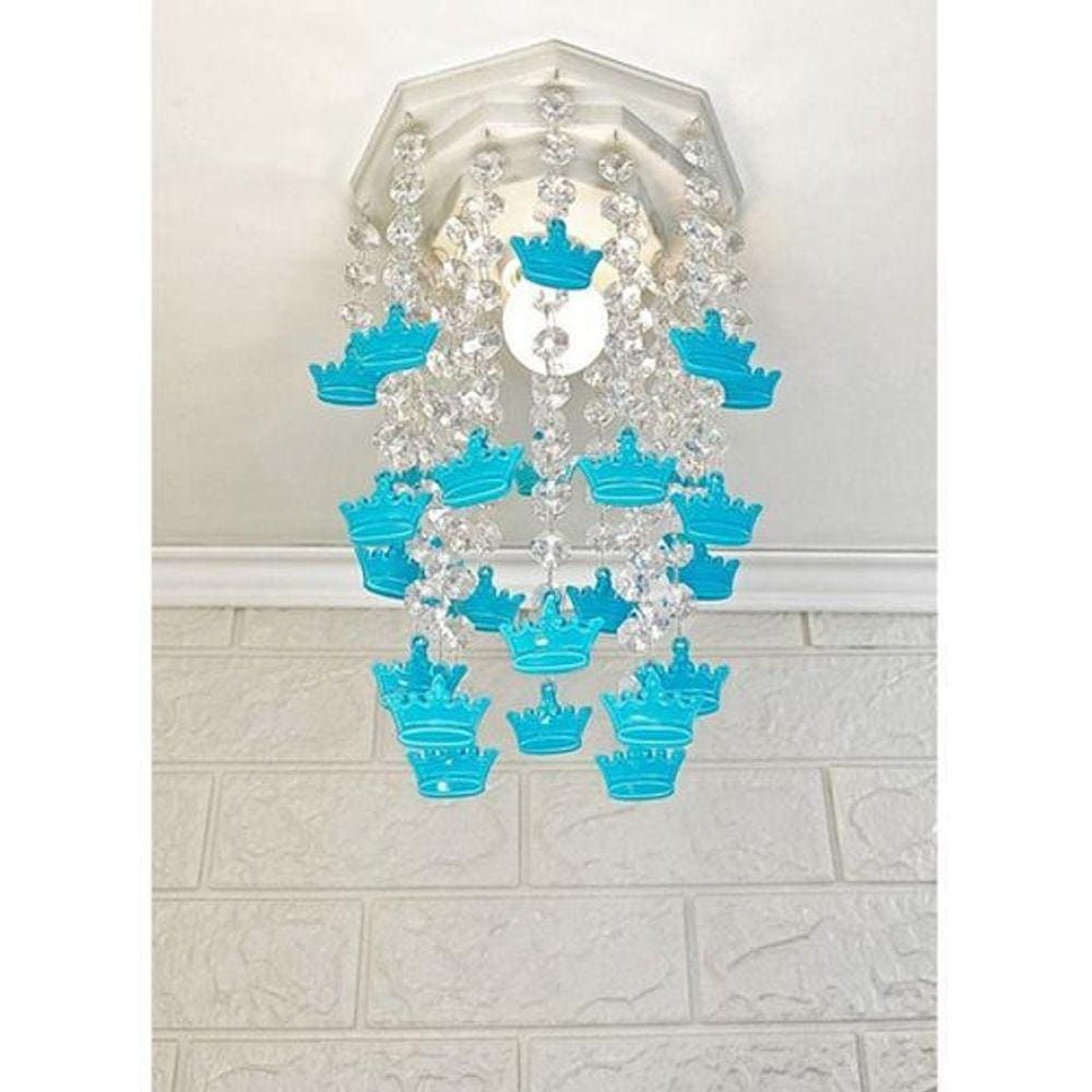 Lustre Plafon Luminária De Teto Quarto Bebê De Menino Coroas