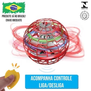Bola Voadora Rgb Flynova Pro Spinner Mágica Controle Voar