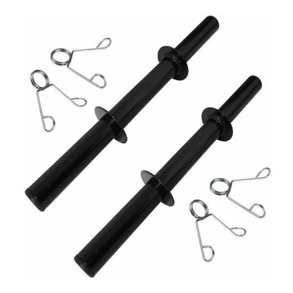 Par De Barras 40Cm Halteres Presilhas Musculação Peso