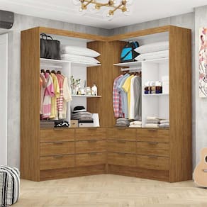 Closet Casal Duplo Sevilha Premium com 12 Gavetas Carioca Móveis