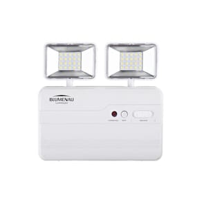 Luminária De Emergência Led Com 2 Faróis 10W Bi-Volt 2200Lm