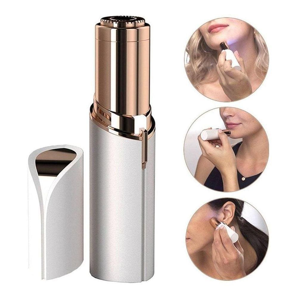Batom Depilador Pelo Facial Rosto Buço Indolor Recarregável
