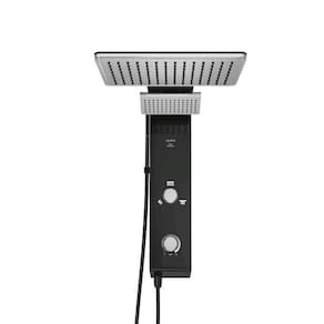 Hydra Chuveiro Digital Falls 7700W Preto/Cromado 220V