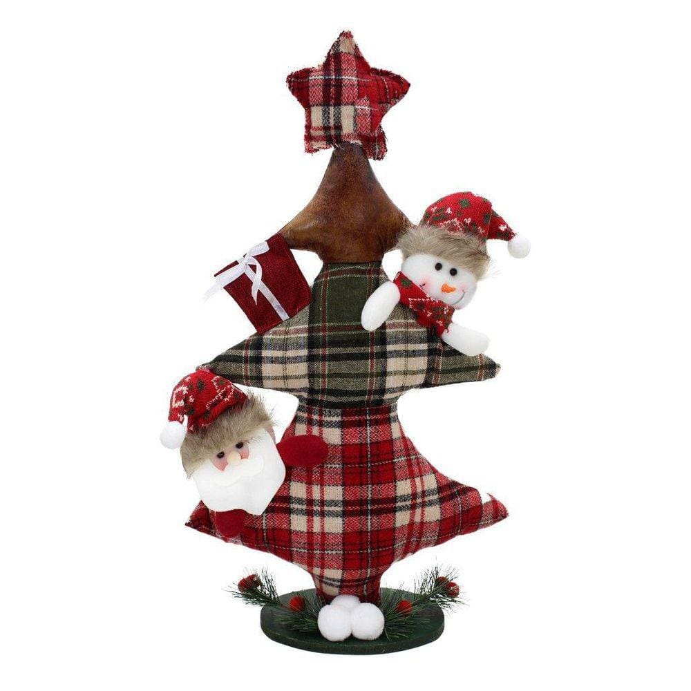 Decoração Enfeite Natal Papai Noel Árvore Natalina 57Cm