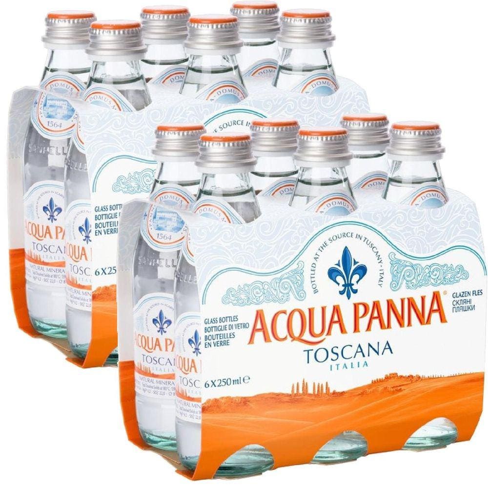 12X Água Mineral Acqua Panna Natural 250Ml