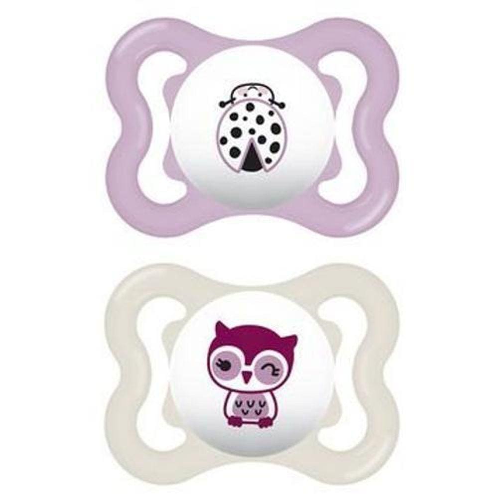 Chupeta Supreme - 0-6 Meses Rosa - Embalagem Dupla - Mam