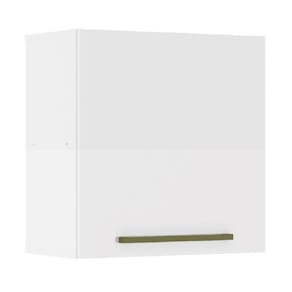 Armário Aéreo de Cozinha 1 Porta 0,59m Favorita Branco Lacca