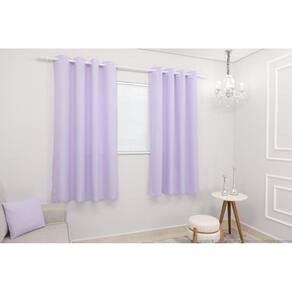 Cortina Lana Lilás Oxford 300X180 Para Sala/Quarto