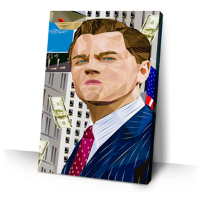 Quadro Canvas  Decorativo 80x60 Centimetros Lobo de Wall street 09