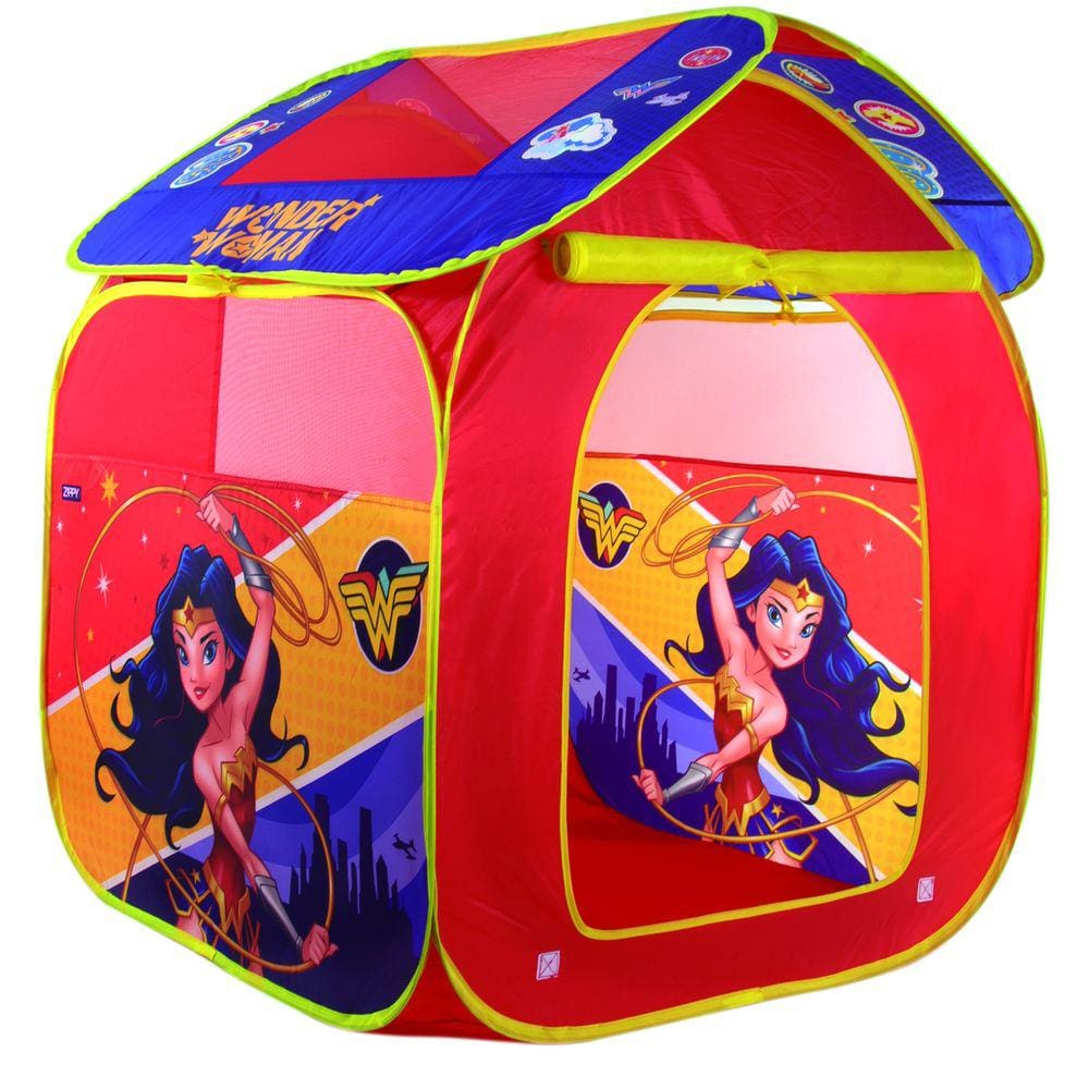 Barraca Infantil Cabana Portátil Tenda Casa Mulher Maravilha