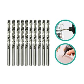 Kit 10 Mini Brocas 1.2Mm Fina Micro Retífica E Furadeira