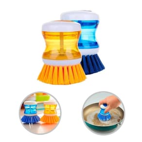 Escova Com Dispenser Lava Louças Multiuso Cozinha Limpeza