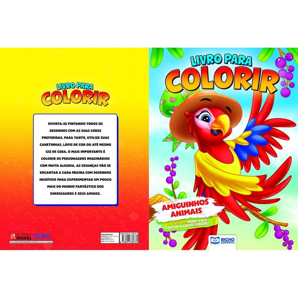 Livro Para Colorir Turminha Animal - Diversão Na Floresta