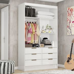 Closet de Casal Sevilha com 6 Gavetas Carioca Móveis