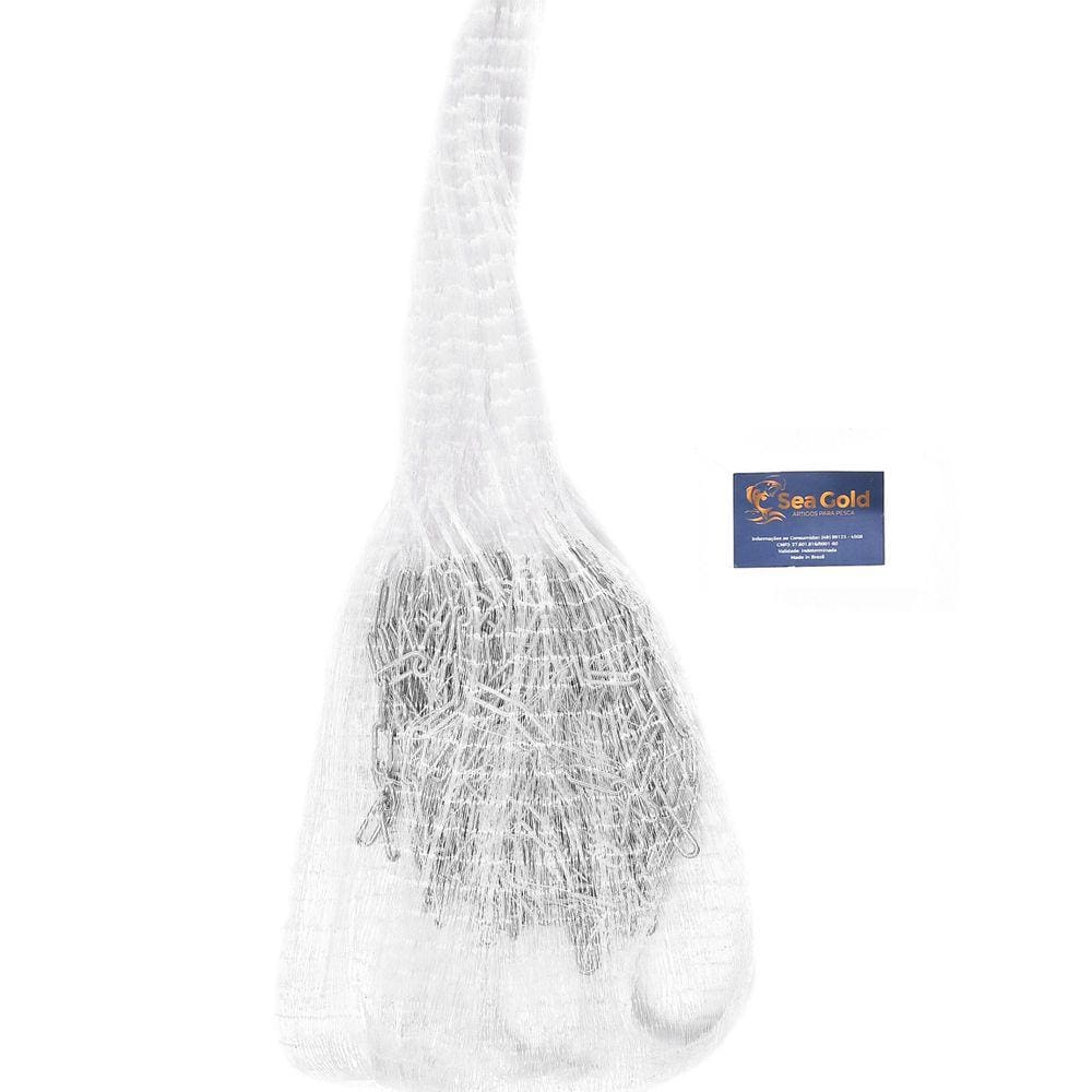 Tarrafa Para Pesca Com Corrente Malha 1.5Cm 20 Metros