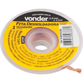 Fita/Malha Dessoldadora 2,5Mm X 1,5M Vonder