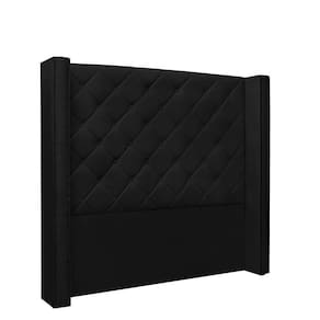 Cabeceira Vicenza Cama Box Solteiro 90Cm Corino Preto
