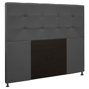 Cabeceira Cama Box Casal King 193Cm D10 Safira Suede Cinza - Mpozenato