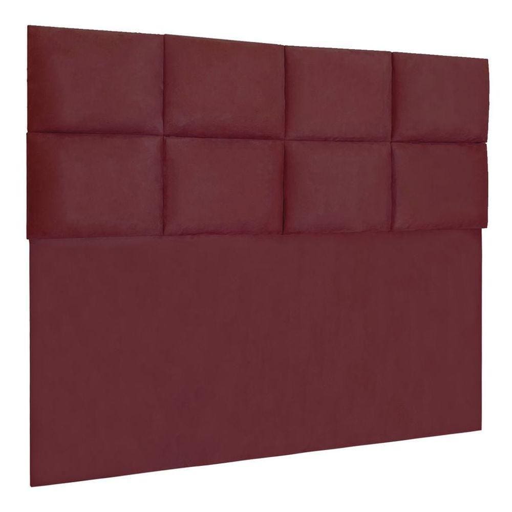 Cabeceira Modulada Queen 1,60m Lorena Suede Marsala