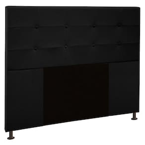 Cabeceira Cama Box Casal 140Cm D10 Safira Corano Preto - Mpozenato