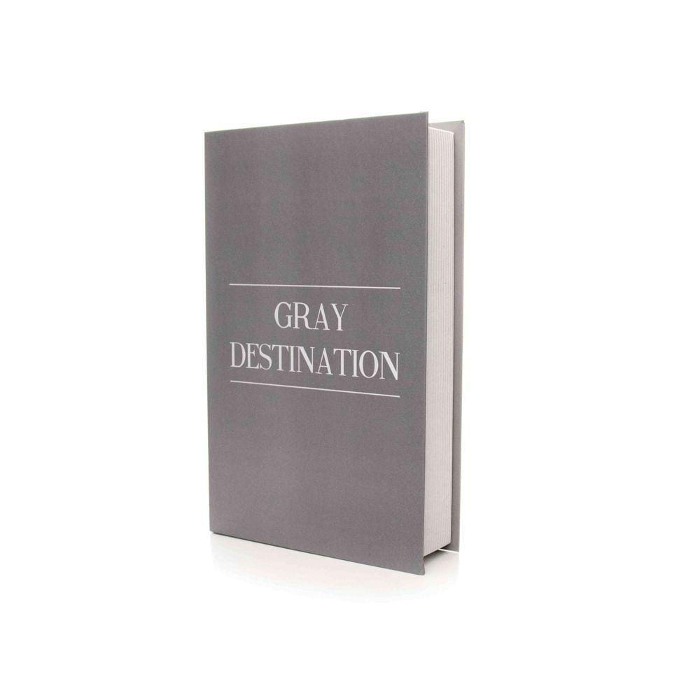 Caixa Livro "Gray Destination Cinza" 27X17X5Cmd`Rossi