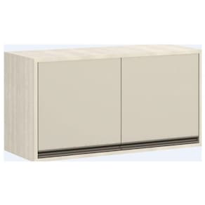 Armário De Geladeira Luciane 2 Portas 80cm Linea Patina mocca Laca