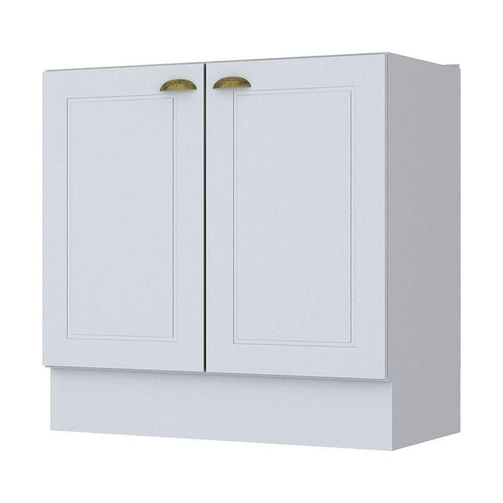Balcão De Cozinha Henn Americana 80 Cm Sem Tampo 2 Portas - C355-05 Branco