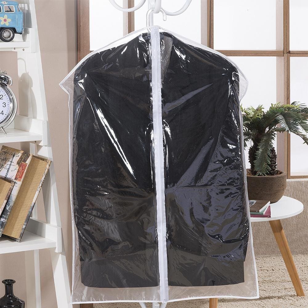 Capa Protetora Terno E Roupas Pvc Zíper 98x58 Transparente