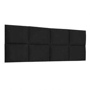 Cabeceira Painel Modulada Casal 1,40m Lorena Suede Cor Preto