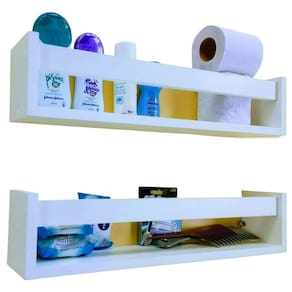 Estante De Banheiro Nicho Prateleira De Lavabo Mdf 55Cm