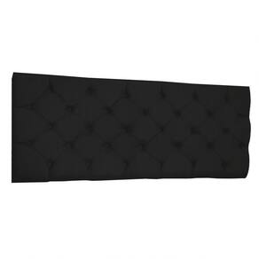 Cabeceira Painel Capitonê King 1,95m Jade Suede Preto