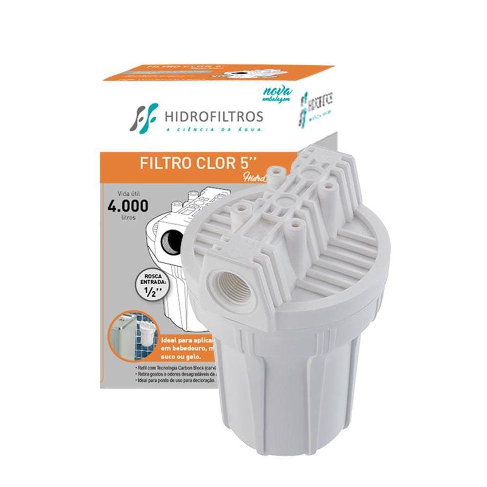 Filtro Hidrofiltros 80L/H Clor 5 Pou P Maquina Lavar Roupa