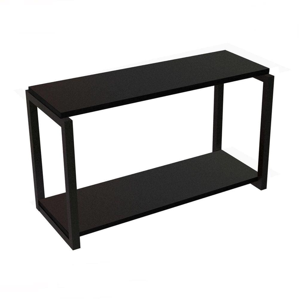 Prateleira Industrial 2 Prateleiras 60X20 Preta Diy Nicho