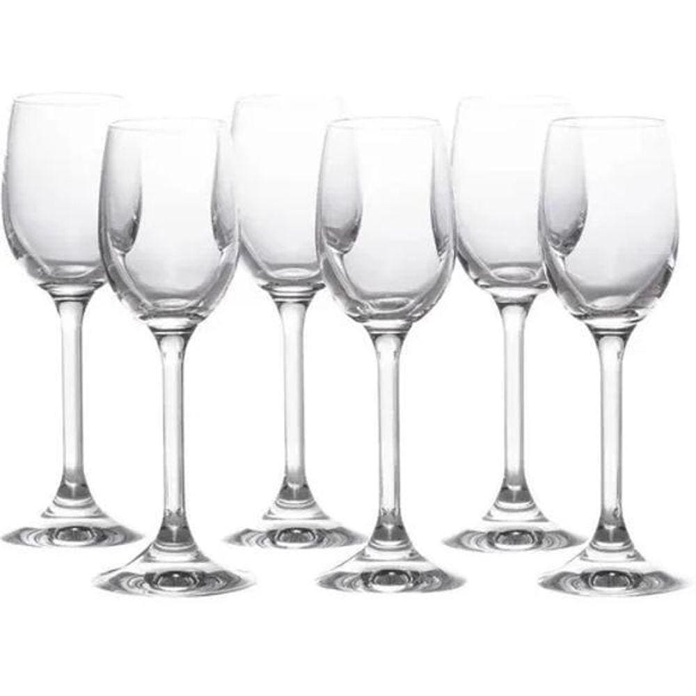 Jogo 6 Taças De Cristal Licor 65Ml Bohemia