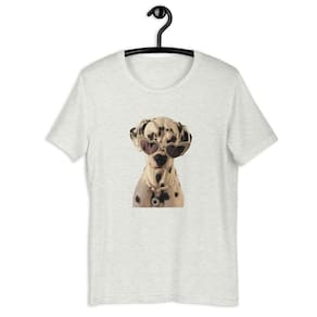 Camiseta Feminina - Dalmata Love Glasses