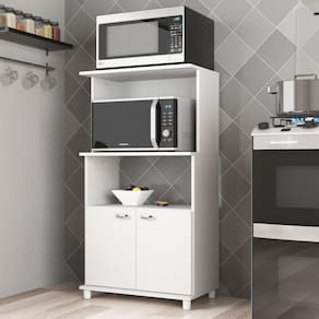 Armário Multiuso de Cozinha 2 Portas Dallas Móveis Sul Branco