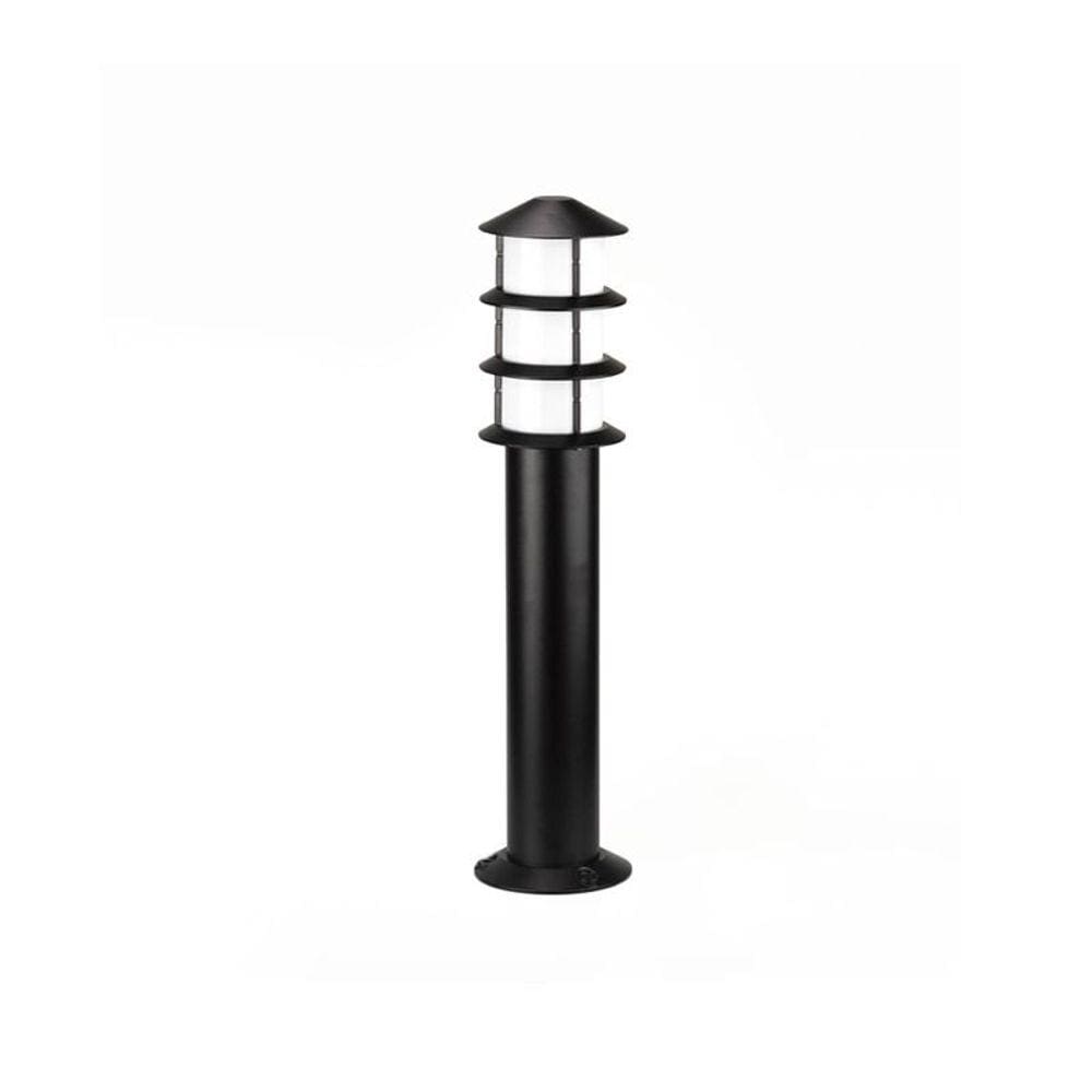 Poste Balizador Germany Oriental 55cm E27 Bivolt Preto Fosco