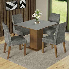 Sala de Jantar-Jogo de Mesa com 6 cadeiras-Copa-Móveis em Oferta (Novo) -  Móveis - Conjunto Habitacional Karina, Maringá 1243140648