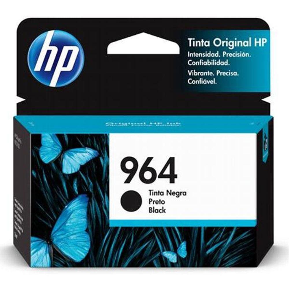 Cartucho HP 3JA53AL nº964 preto  HP
